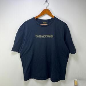 Vintage Nautica Competition Spell Out Shirt XL
